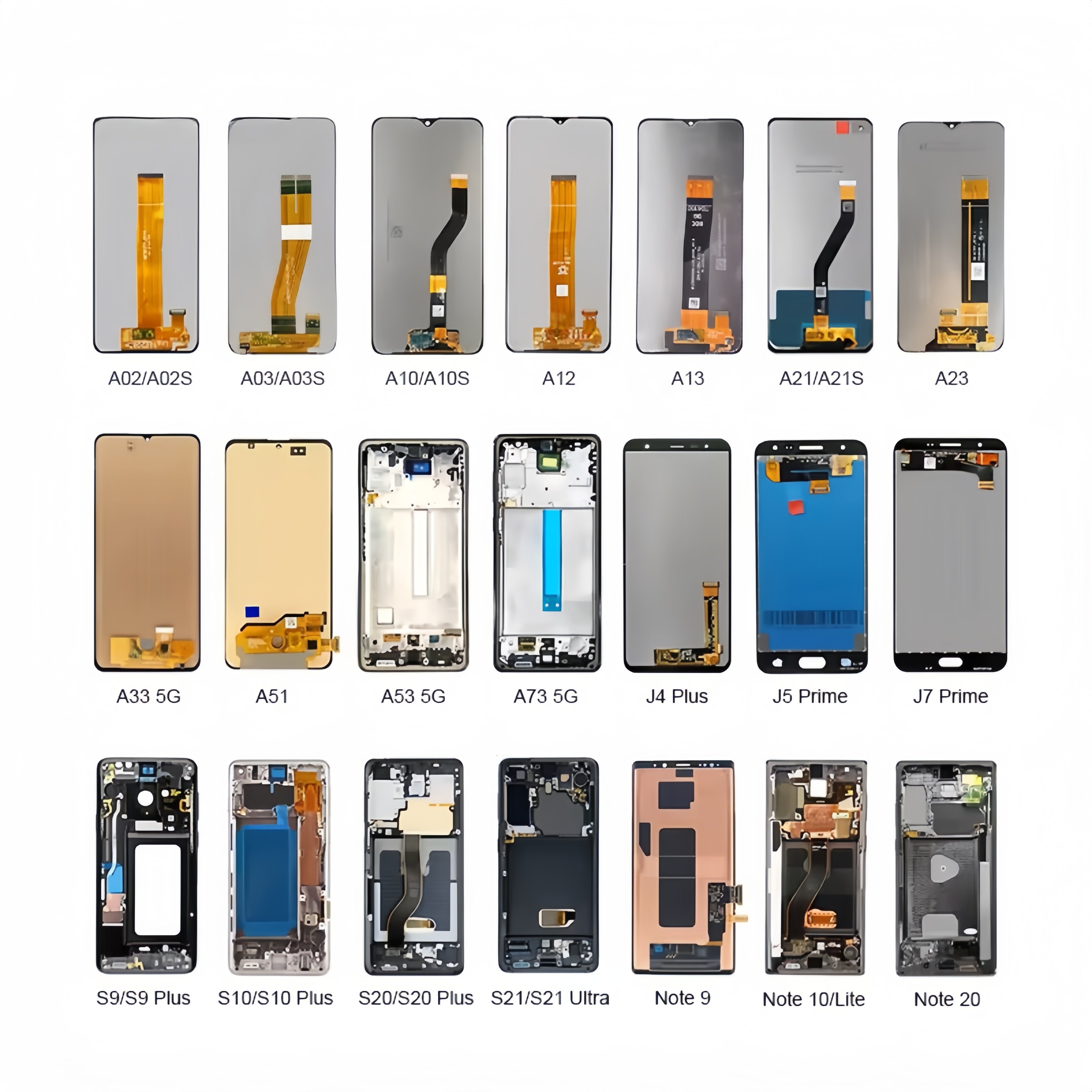 Mobile Phone Lcds for Samsung Galaxy Note 3 4 5 6 7 8 9 10 Plus 10+ Lite 5g 20 Ultra Replacement Original Screen Display