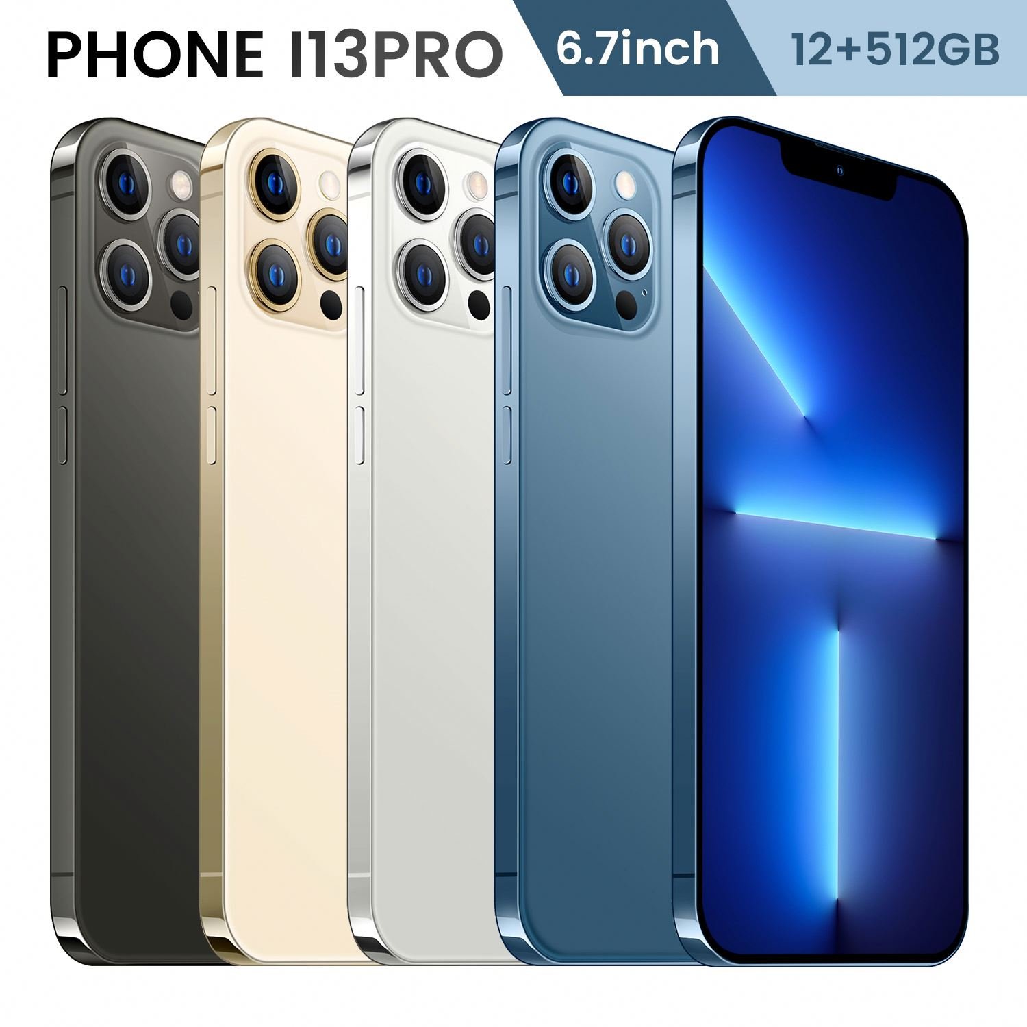 Phone 14 pro max 6.7 inch Original Full Screen WIFI BT FM GPS Smartphone 12GB+512GB Android 4G 5G Mobile phone