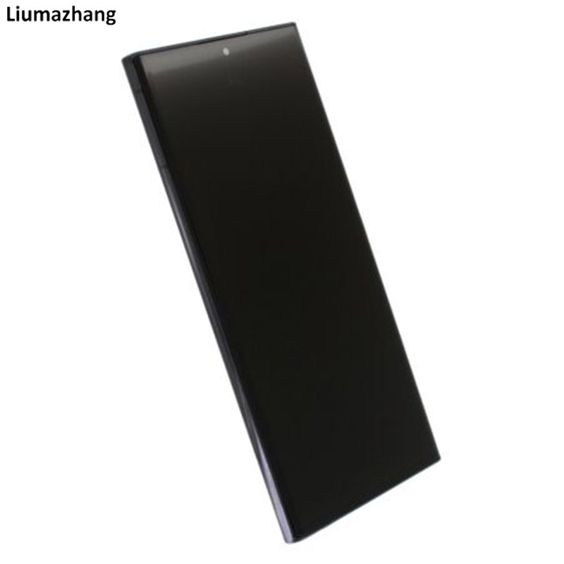 Original AMOLED Mobile Phone LCDS For Samsung Galaxy S22 Ultra S9080 S908U Display Touch Screen replacement Assembly With Dots