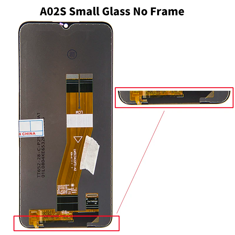 for Samsung Galaxy A02 A02s A025 6.5" Tested with Frame Mobile Phone Lcds Display Touch Screen Replacement Factory Wholesale
