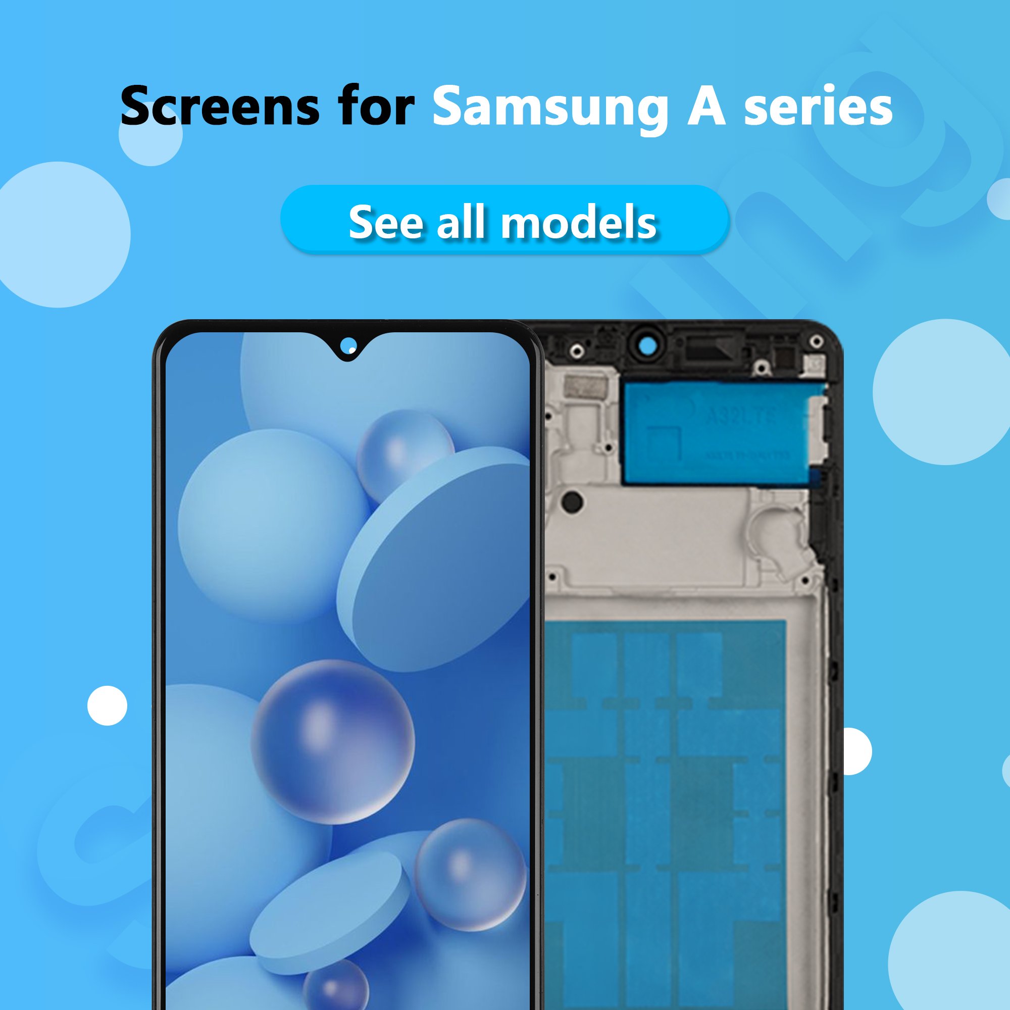 accessories mobile phone lcd for samsung a23 a32 2022 2023 series plus lcd display touch screen replacement parts