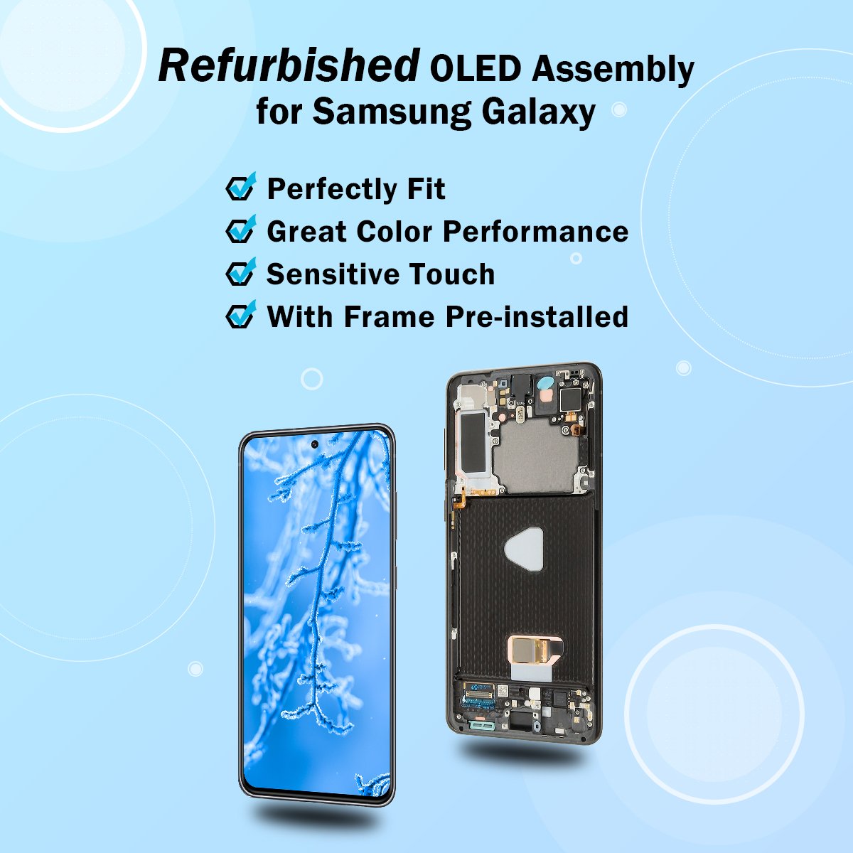 accessories mobile phone lcd for samsung a23 a32 2022 2023 series plus lcd display touch screen replacement parts