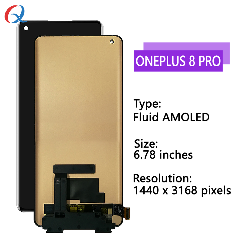 Pantalla celulares OnePlus 8 pro lcd mobile phone lcds for OnePlus 8 Pro screen replacement for OnePlus 8 Pro display
