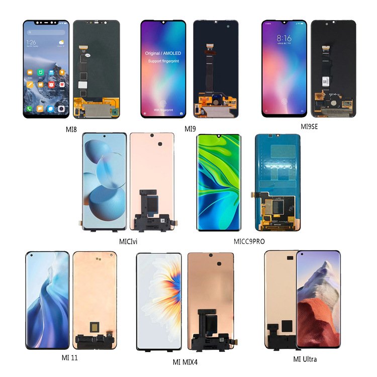 Mobile phone LCD For Xiaomi Mi 11 5G LCD Screen Display Touch Panel With Fingerprint Assembly For Xiaomi Mi11 LCD Display Parts