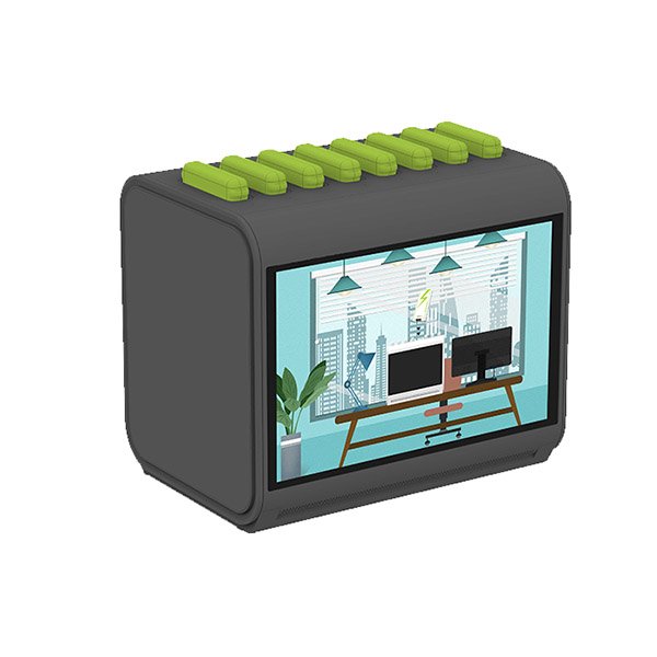 Commercial oem 5V 2A 5000mAh 8slots shared charging treasure production enterprise with 10.1inch LCD without power banks