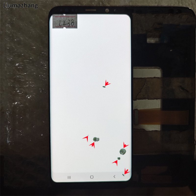 Original AMLODE Mobile Phone LCDS For Samsung Galaxy S8 Plus Display Touch Screen Assembly With black Dots