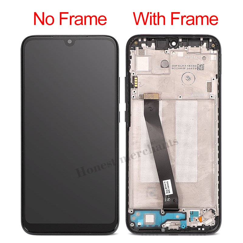 Mobile phone lcd display touch screen 7 with frame replacement for Xiaomi redmi