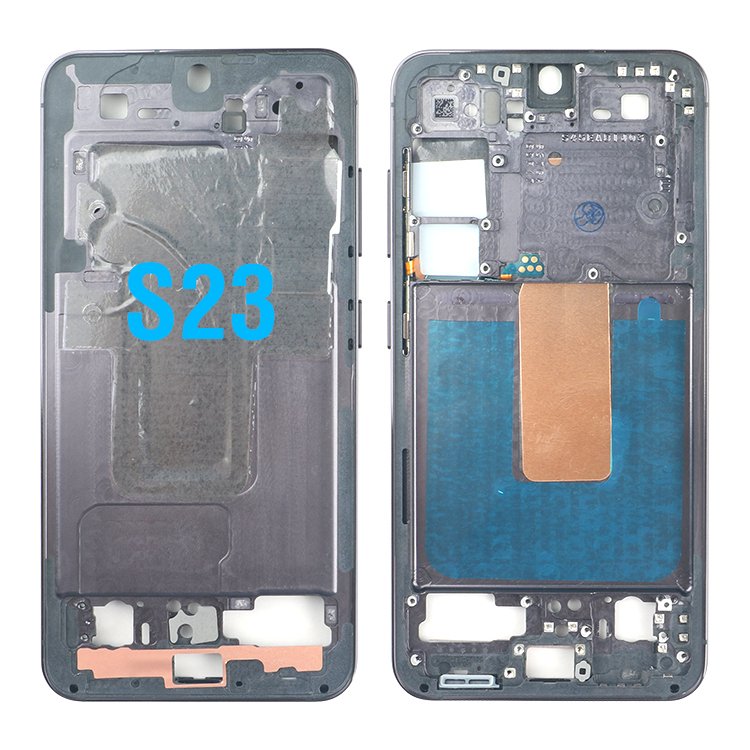 6.8 Inch Front Frame Mobile Phone Middle Frame Bezel For Samsung Galaxy S23 Lcd Display Frame Replacement Parts