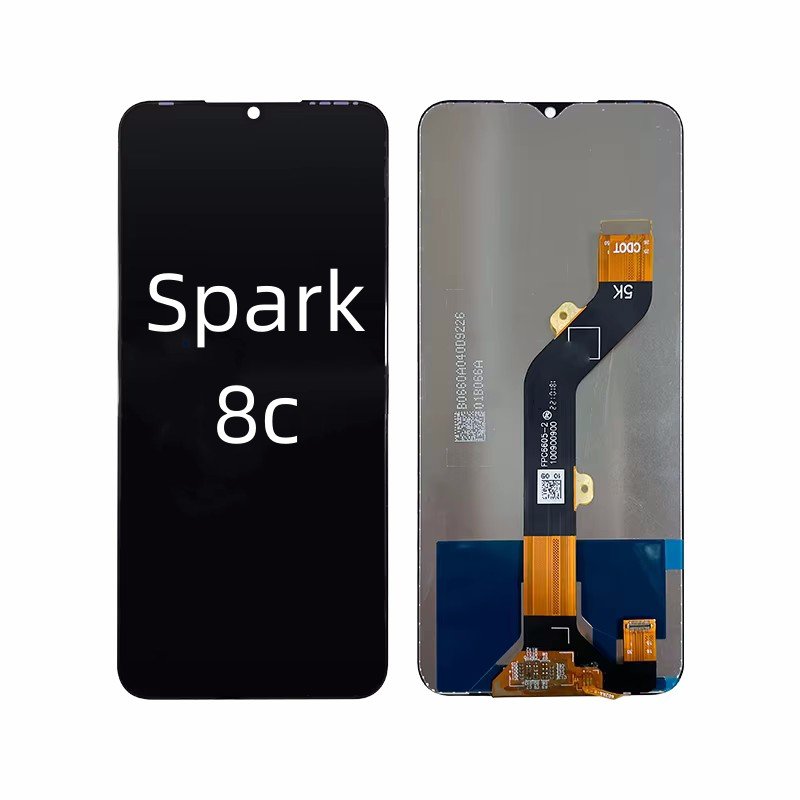 Factory Wholesale Hot Selling Mobile Phone LCD Screen For Tecno Spark 8c Replacement LCD Display Touch Screen Digitizer