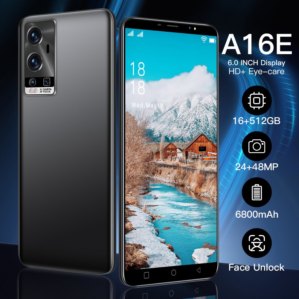 5G Smart Phone Medome 2024 New Amsung Galaxay A16E Original 16G 512G 6.0inch Mobile Phone Android Celular Telefon Feature Phone