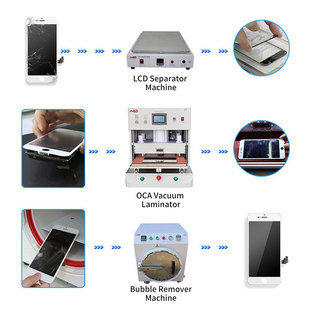Tablets Phone OLED Edge LCD Screen Glass Replace Equipment Vacuum OCA Lamination Machine Price