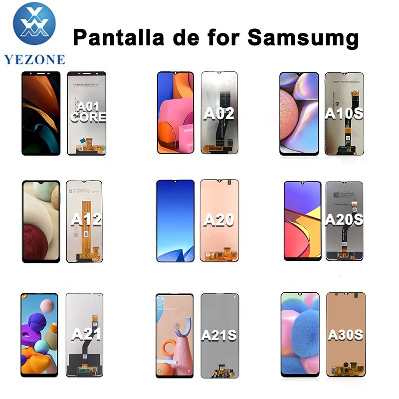 Mobile phones lcds for samsung A10 A10S A11 A12 A20 A20E A20S A21 A21S A30 A30S A40 A50 A51 A71 Display Touch screen with frame