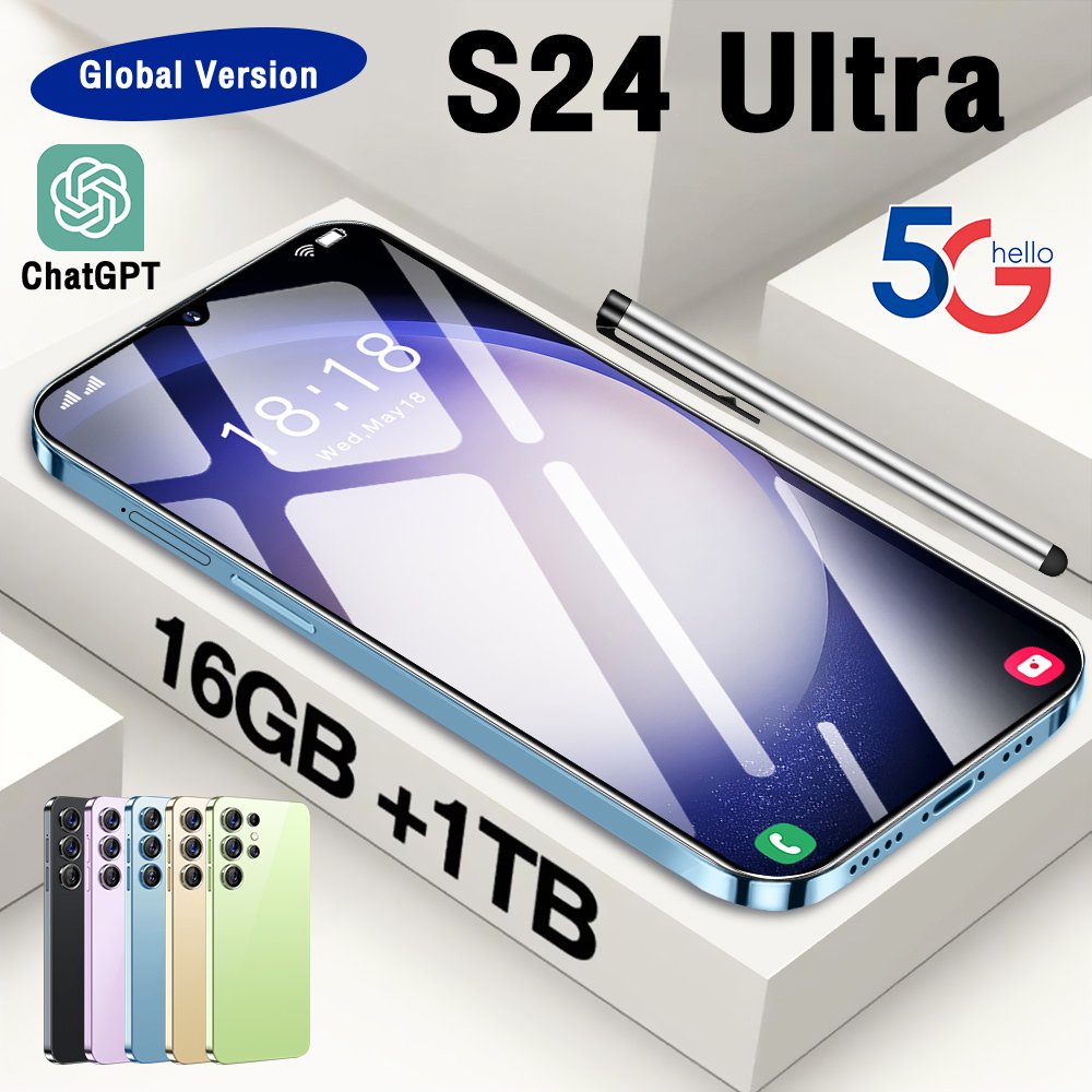 Medome 2024 Brand New Original Amsung Galaxay S24 Ultra Phone 16G 1T 7.6inch Mobile Phone Android 13 Celular Telefon Cell Phone