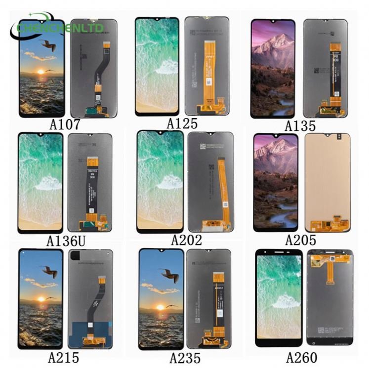 Wholesale cell phone display for samsung A10 edge plus A12 A20 display s8 s9 plus s7 edge s10 plus note 10 plus lcd touch screen