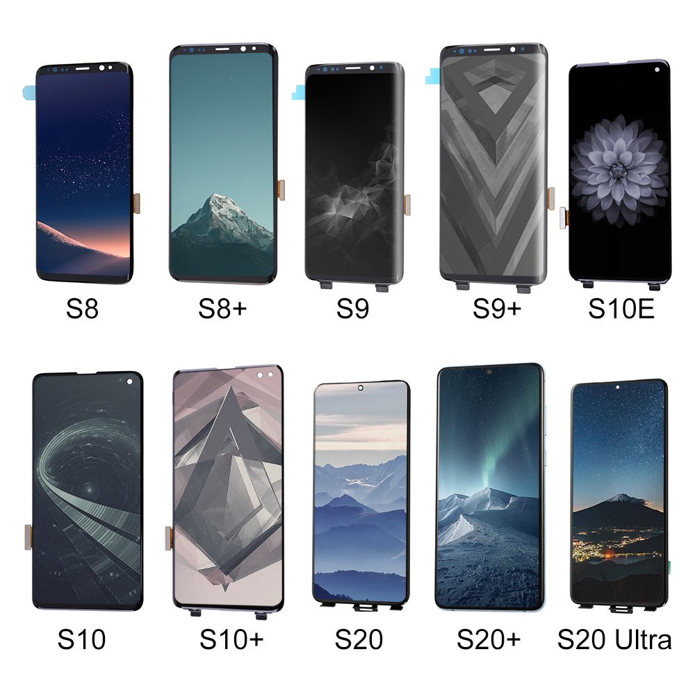 Mobile Phone LCD Display Screen For Sumsung S22 S21 S20 Plus Ultra Touch Screen Replacement For Sumsung S6 S7 S8 S9 S10 Plus
