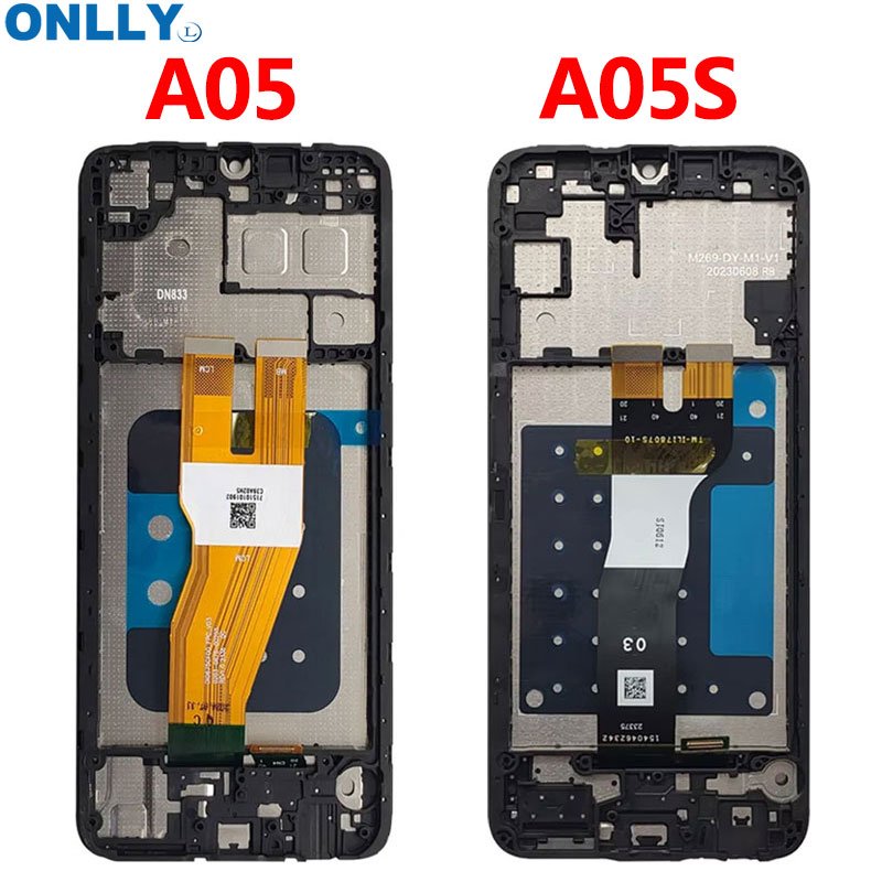 Mobile phone LCDS For Samsung Galaxy A05S A05 Screen on frame