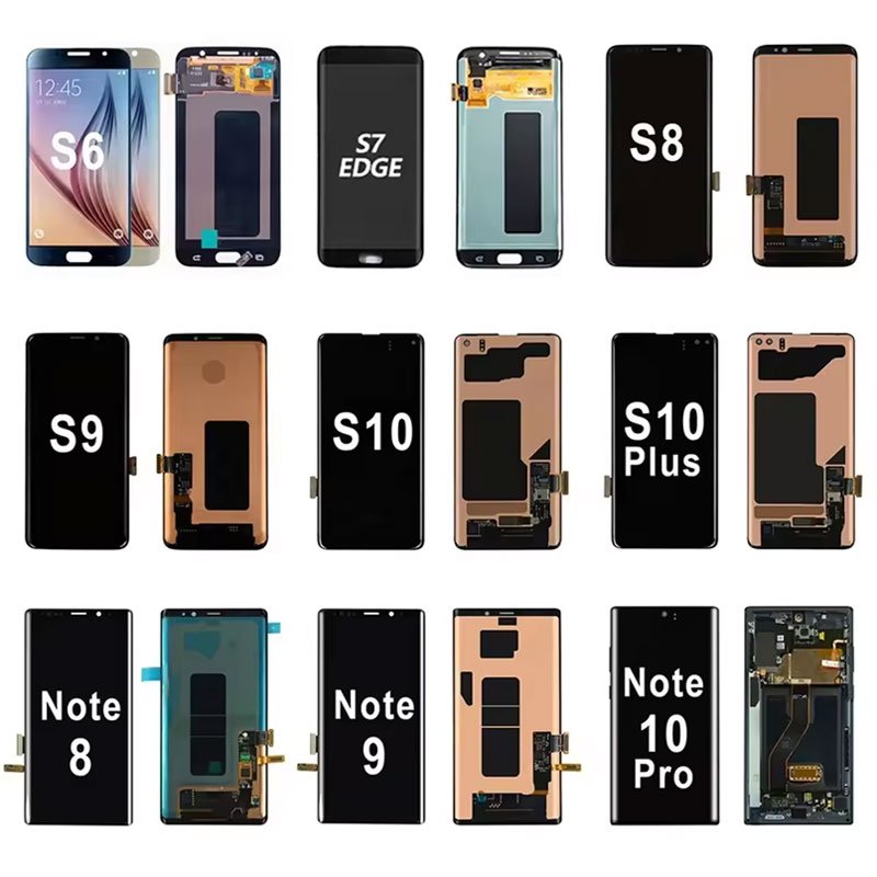 Mobile phone LCDS For Samsung Galaxy A05S A05 Screen on frame