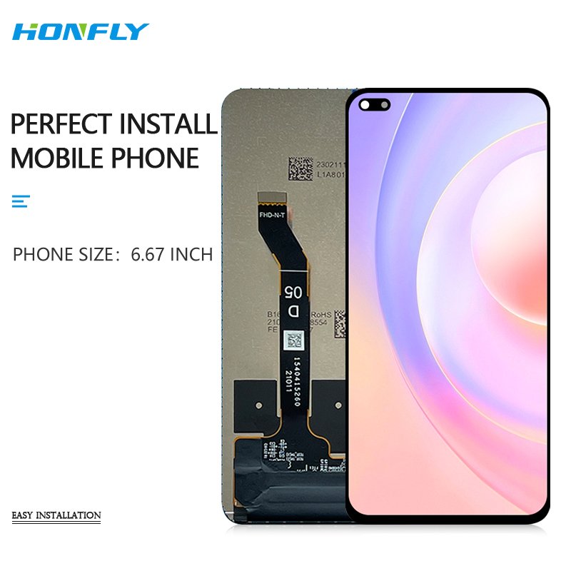 Honfly Good quality mobile phone lcd For honor 50 lite lcd touch screen display For NTN-L22 NTN-LX1 NTN-LX3 screen Replacement