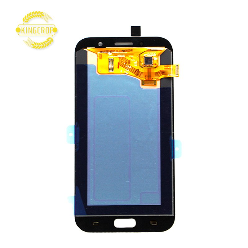 Super Amoled For Samsung Galaxy A7 2017 A720 Mobile Phone LCD,For Galaxy A720 Screen,For Samsung A7 2017 Display With Frame Part