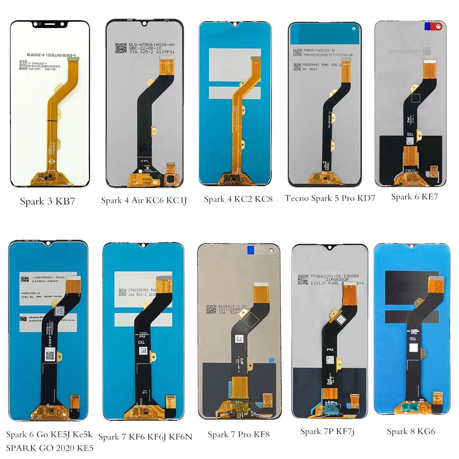 mobile phone Lcd display For Tecno Spark 4 kc8 Display For Tecno Spark 4 Screen For Tecno Spark 4 Lcd