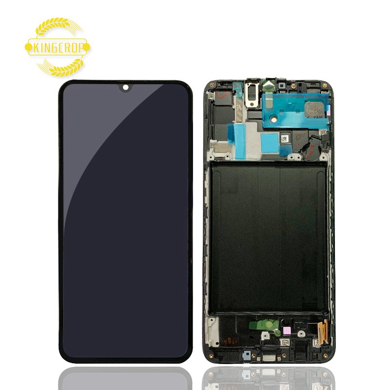 Super Amoled For Samsung Galaxy A70 Mobile Phone LCD, For Galaxy A70 A705 Screen, For Samsung A70 A7050 Display With Frame Parts