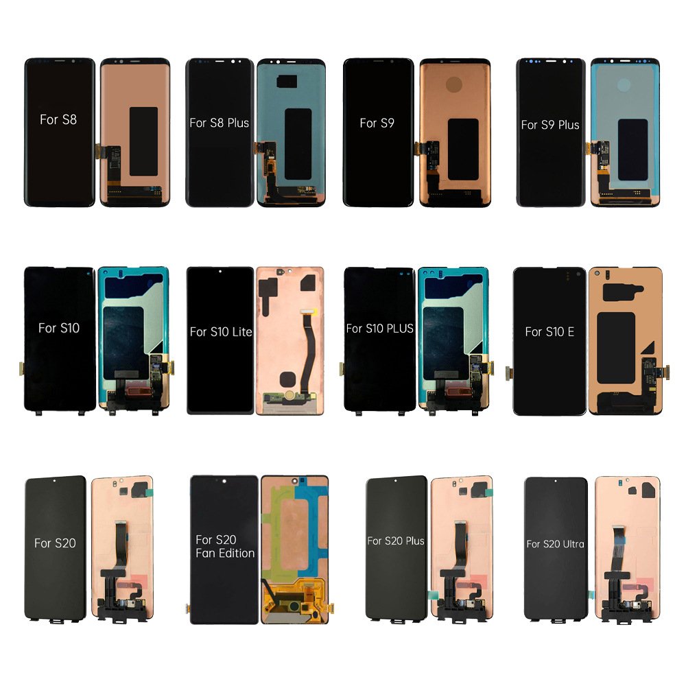 Factory Display Screen Digitizer Touch Complete Lcd Screen Original for Samsung Galaxy S7 8 9 10 21 Edge Note 8 9 10 20 Ultra HN