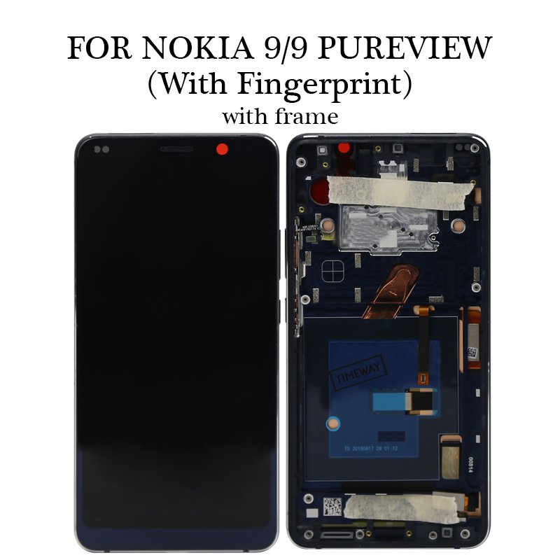 hot sale mobile phone lcd for nokia 9 / 9 pureview LCD display screen for Nokia 9 pureview touch screen completed