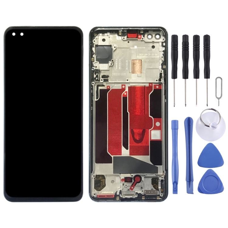 For OnePlus Nord / 8 Nord 5G / Z AC2001, AC2003 Digitizer Full Assembly with Frame Original LCD Screen (Blue)