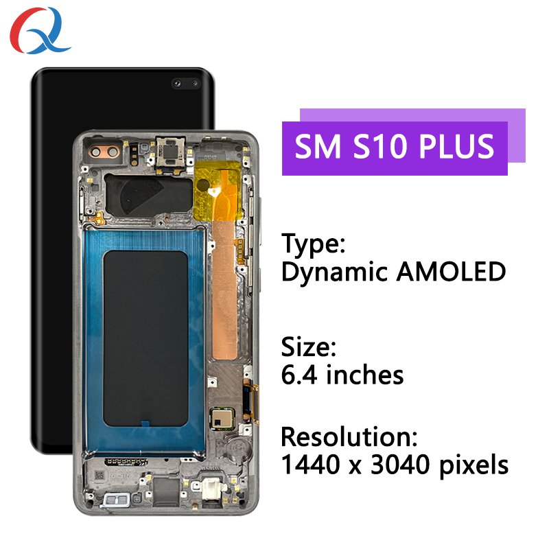 Pantalla s10 plus display lcd s10+ 5g screen replacement original Mobile Phone Lcds ecran Samsung Galaxy S10 plus lcd