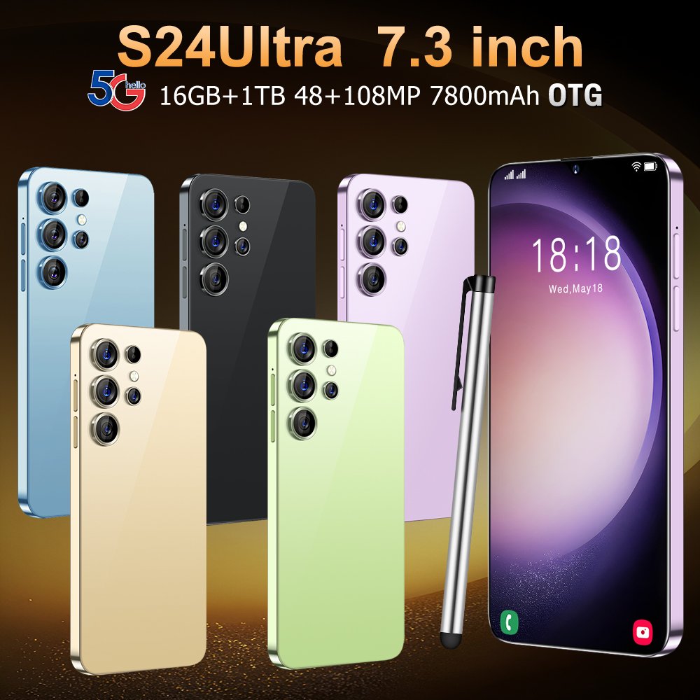 Medome 2024 Original Mobile Phone Brand New Amsung Galaxay S24 Ultra S23 16G 1T 6.7 Android 13 Celular Low Price 5G Smartphone