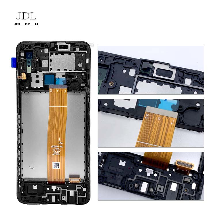 A02 original service pack lcd with frame a02 Mobile Phone LCDs for Samsung for galaxy a02/a022