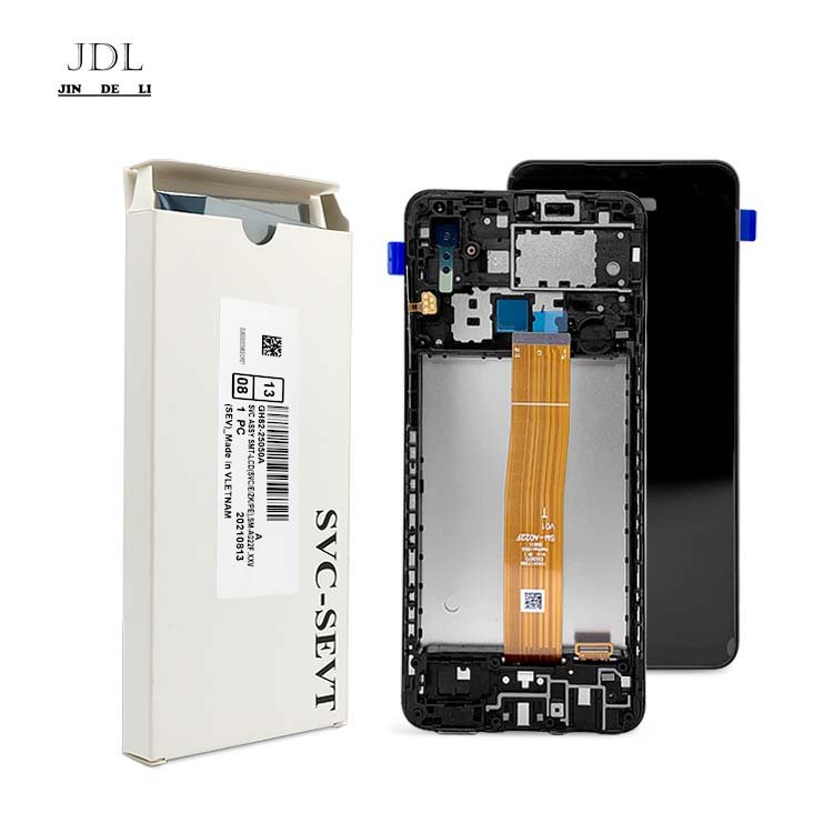 A02 original service pack lcd with frame a02 Mobile Phone LCDs for Samsung for galaxy a02/a022