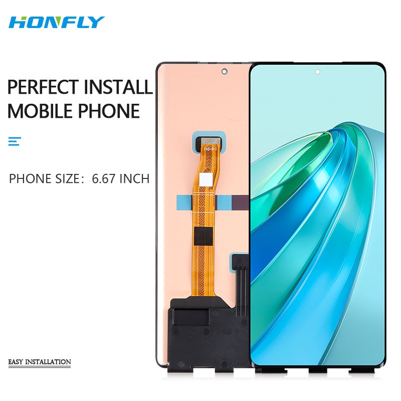 Honfly Good quality mobile phone lcd For Huawei X6 X7 X8 X9 X9A lcd touch screen display For honor x9a screen Replacement