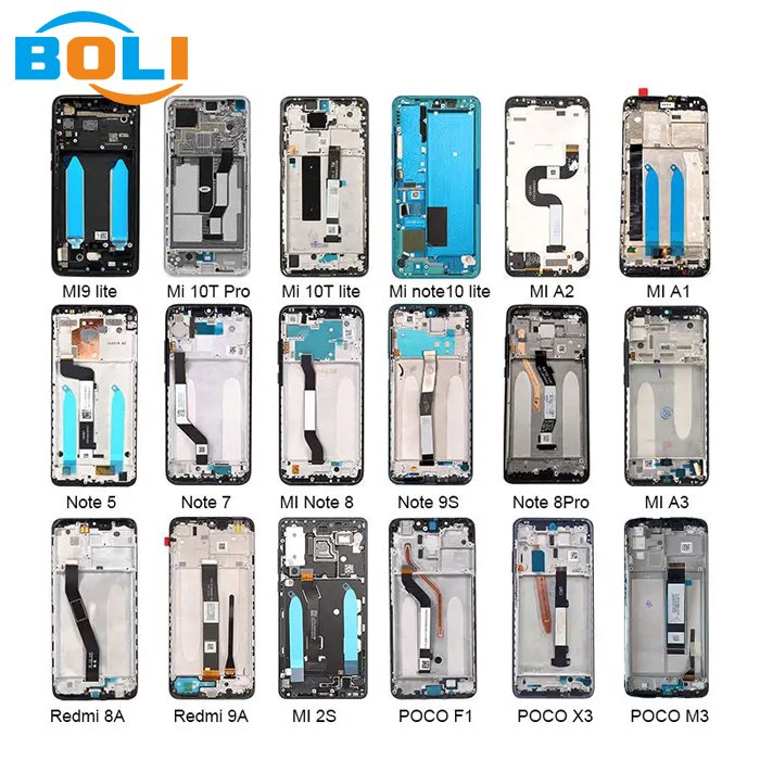 Wholesale LCD display for Xiaomi Redmi 9A screen for redmi 9C 9i 10A C3 with frame mobile phone LCD screen assembly