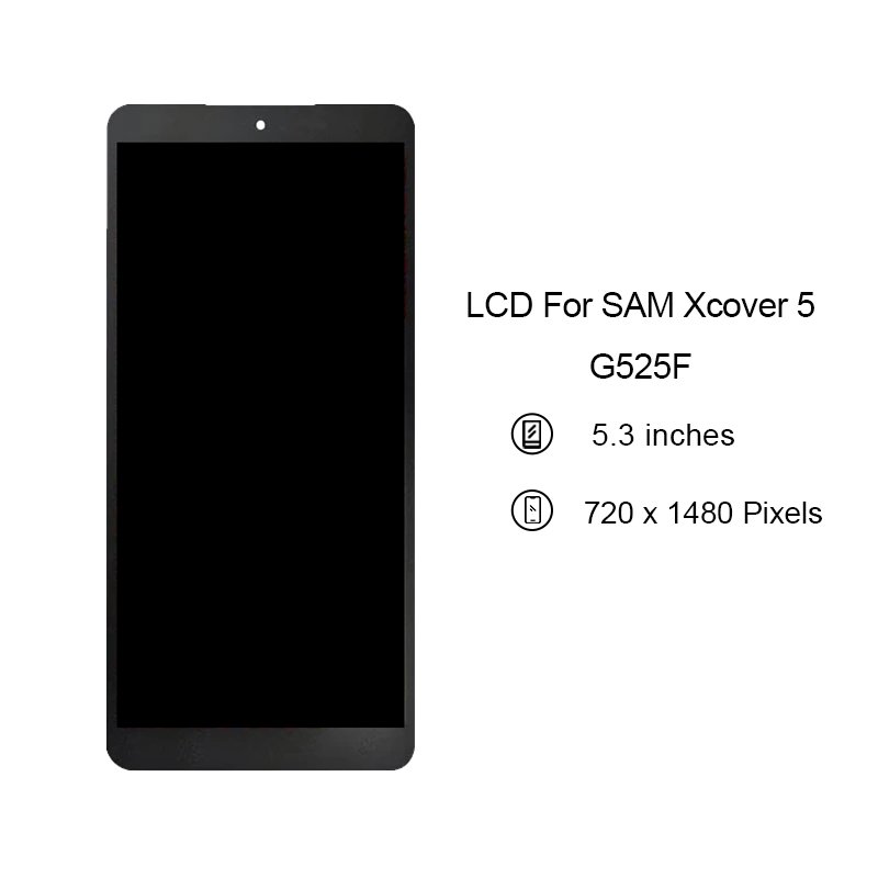 Hot Sell Xcover 5 G525F LCD Pantalla Mobile Phone Replacement Display Touch Screen Digitizer Assembly For Samsung Xcover 5