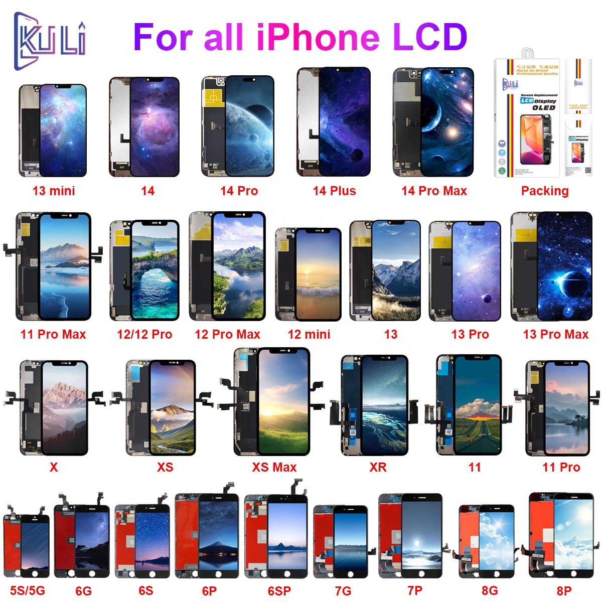 Kuli Drop Shipping Front Glass Mobile Phone Lcd Screen Replacement Curved Edge Outer Glass For Samsung Galaxy S20