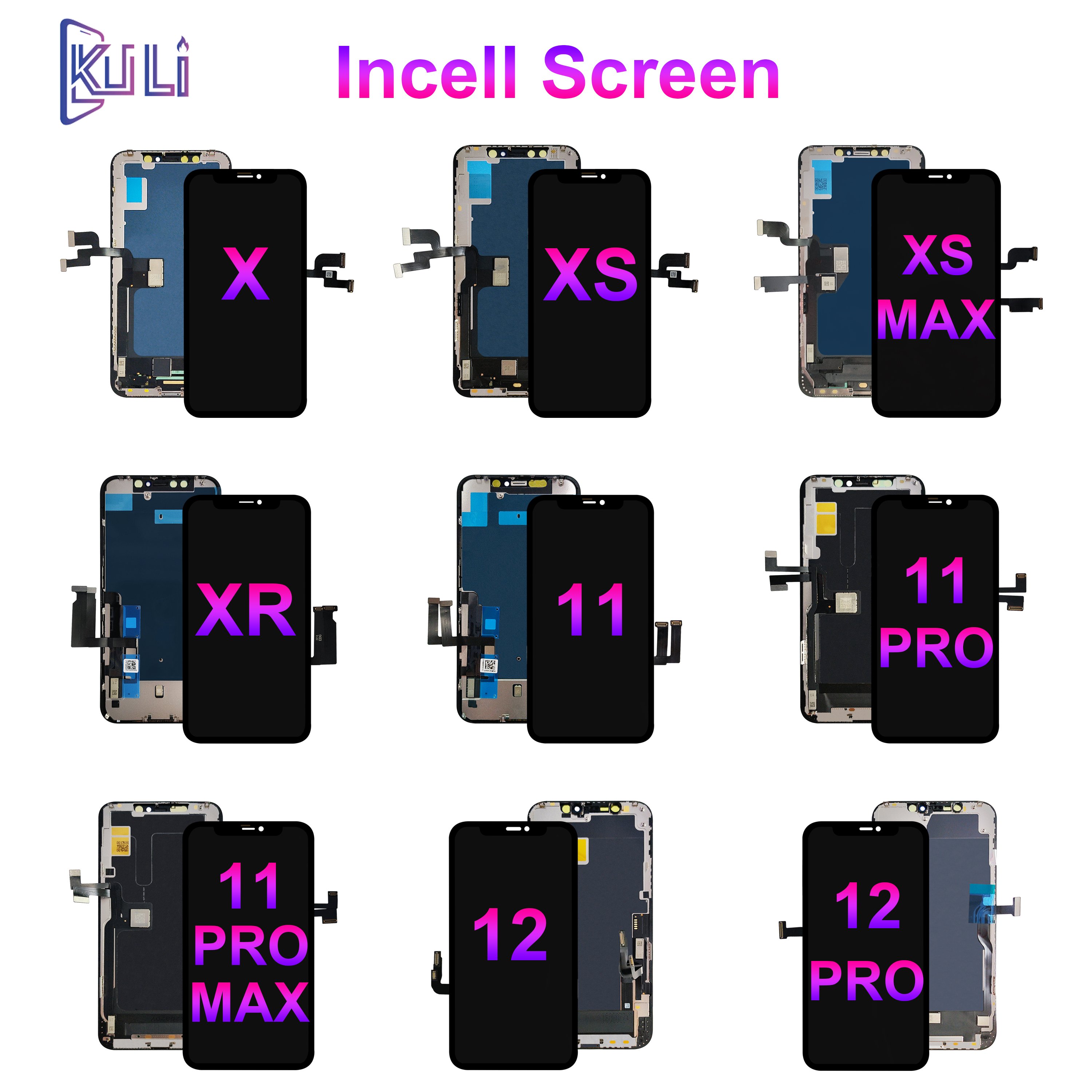 Kuli Drop Shipping Front Glass Mobile Phone Lcd Screen Replacement Curved Edge Outer Glass For Samsung Galaxy S20