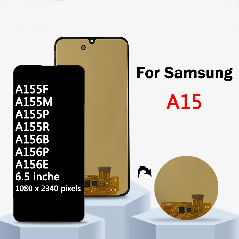 For Samsung A70 OLED Mobile Phone LCD Display Screen with Frame Replacement Touch Panel for Mobile Devices