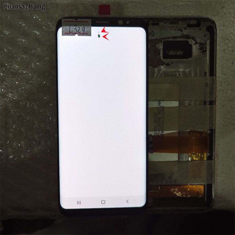 Original AMLODE Mobile Phone LCDS For Samsung Galaxy S8 Display Touch Screen Assembly With black Dots