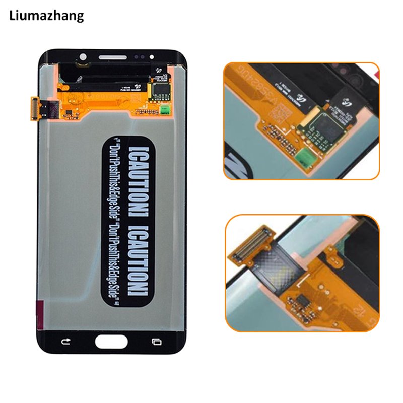 Original Super AMOLED Mobile Phone LCD For Samsung Galaxy S6 Edge Plus G9280 G928U G928F Display Screen With Digitizer