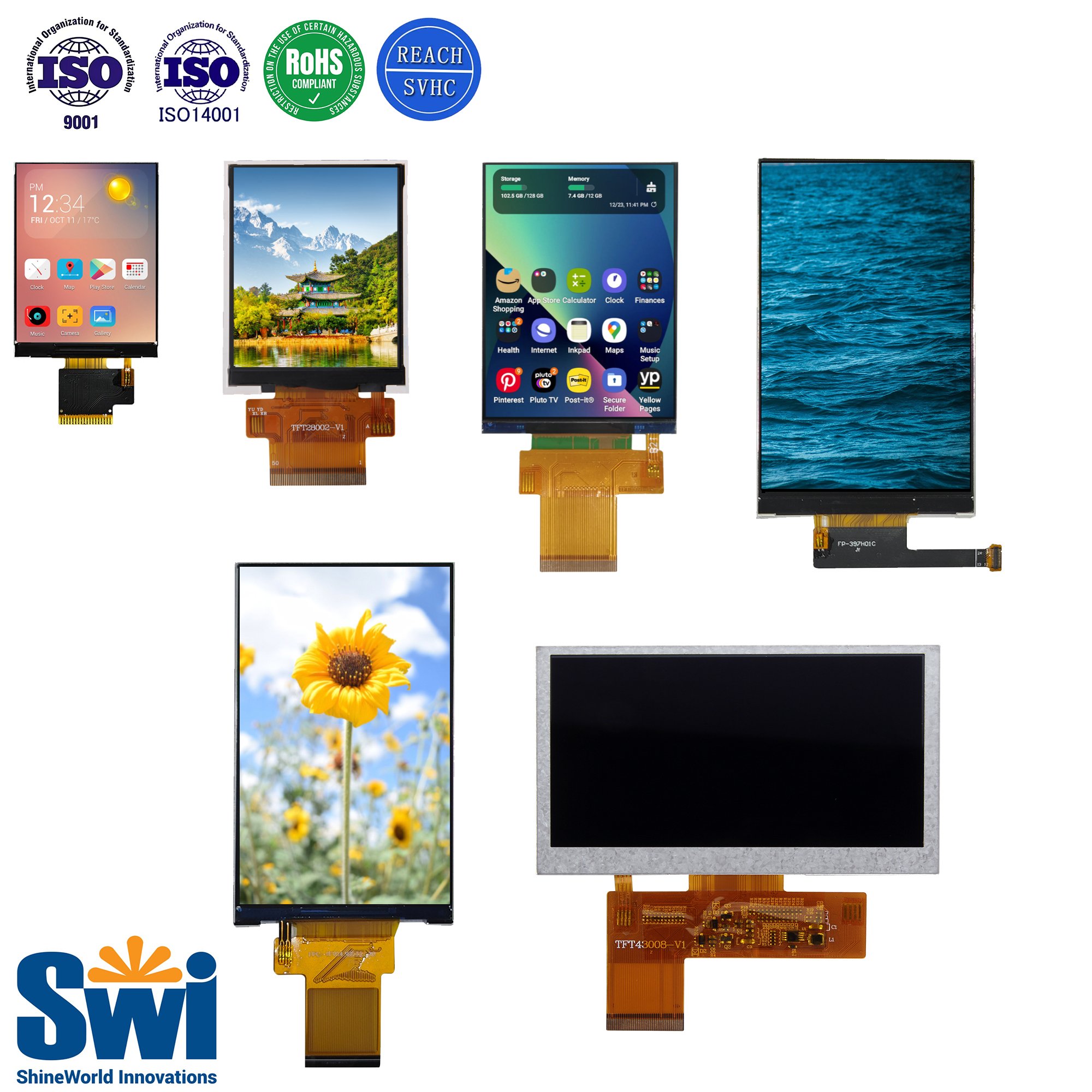 0.96 1.3 1.54 1.69 1.77 1.8 1.83 2 2.1 2.4 2.8 3.5 4 4.3 5 7 8 9 10.1 Inch Custom Small Mini Tft Portable Motorcycle Ebike lcd