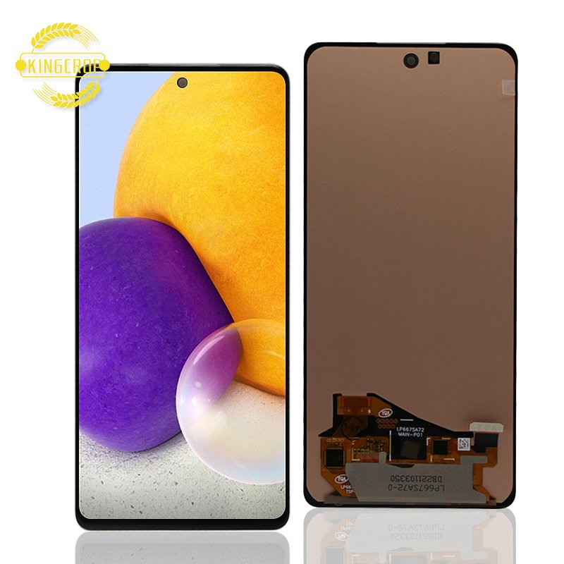 Super Amoled For Samsung Galaxy A72 Mobile Phone LCDs,For Galaxy A72 A725M Screen,For Samsung A72 A725F Display With Frame Parts