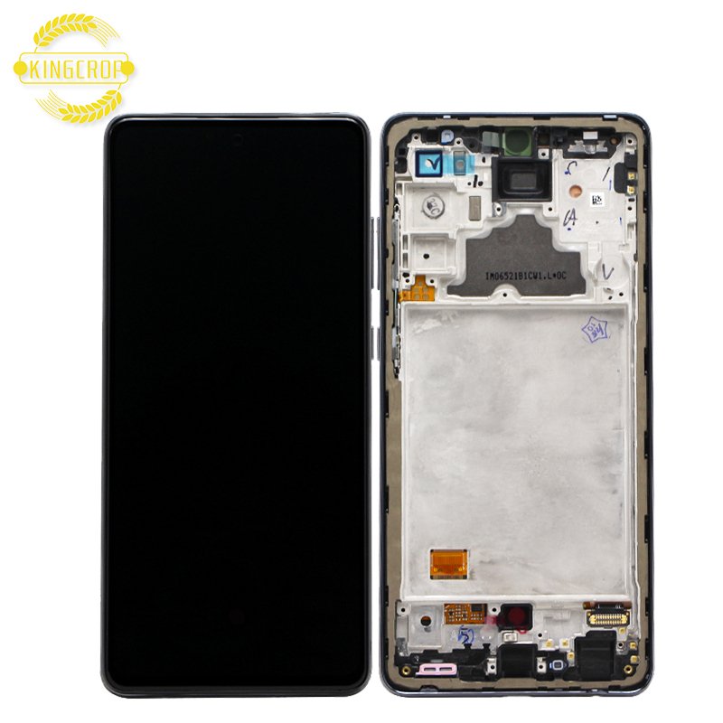 Super Amoled For Samsung Galaxy A72 Mobile Phone LCDs,For Galaxy A72 A725M Screen,For Samsung A72 A725F Display With Frame Parts