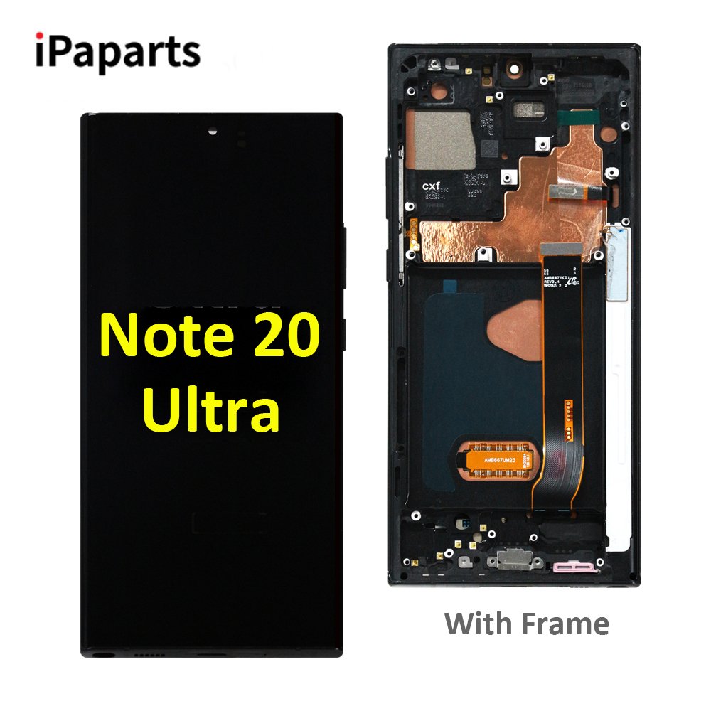 Super Quality OLED Incell Screen For Samsung Note 20 Ultra With Frame Touch Screen Display Wholesaler Mobile Phone LCDs