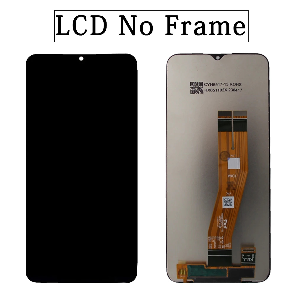 for Samsung Galaxy A04E A042 6.5" Tested with Frame Mobile Phone Lcds Display Touch Screen Replacement Factory Wholesale