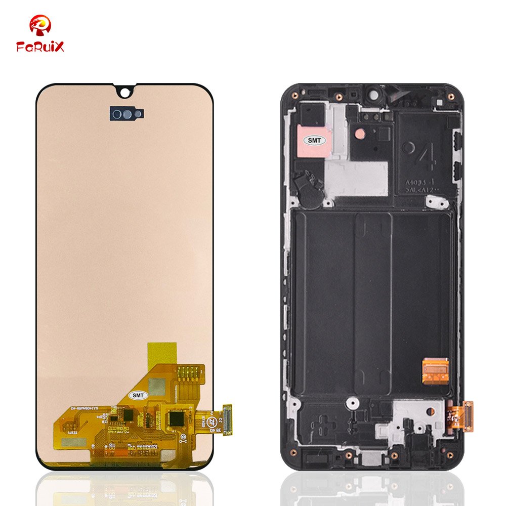 wholesale screen for samsung displey customized A40 screen replacement with frame mobile phone lcd display for samsung A40