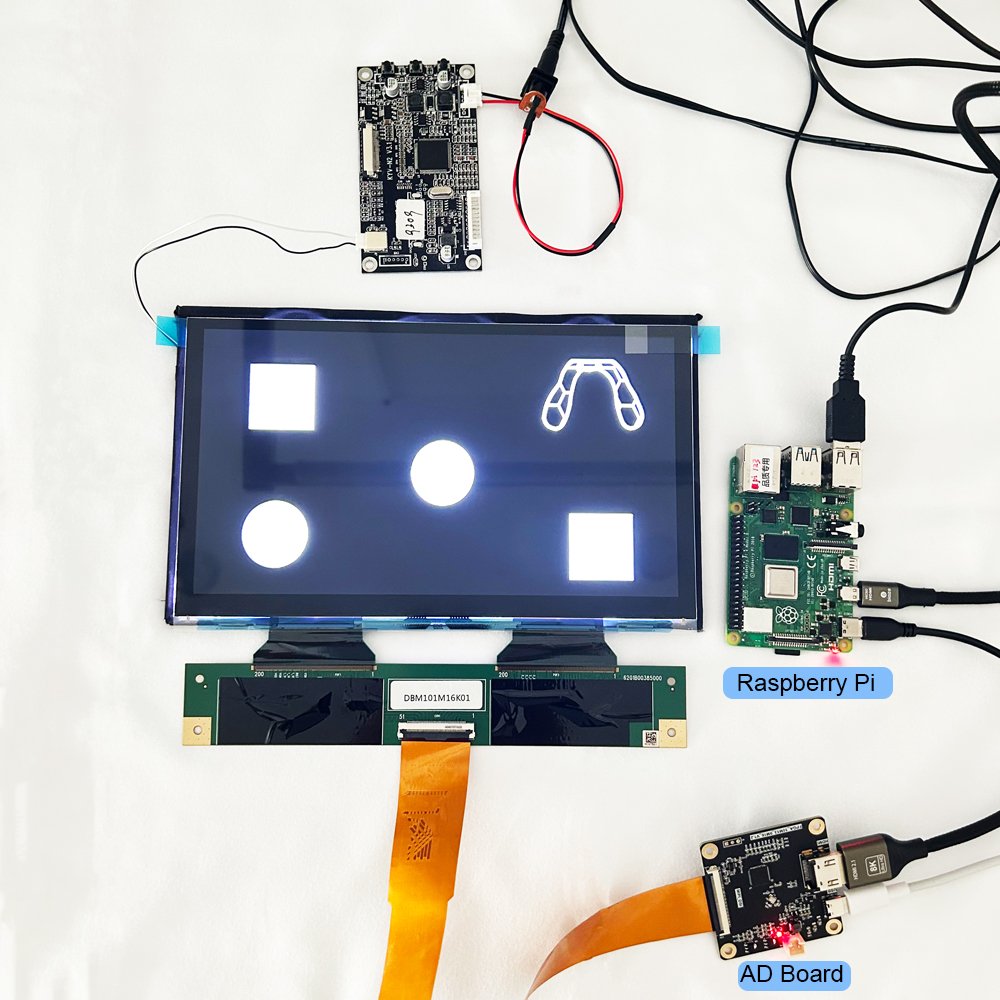 High Resolution 16K Ips 3D Printer lcd Screen 15120*6230 Mono 10.1 Inch Tft Mono lcd Display