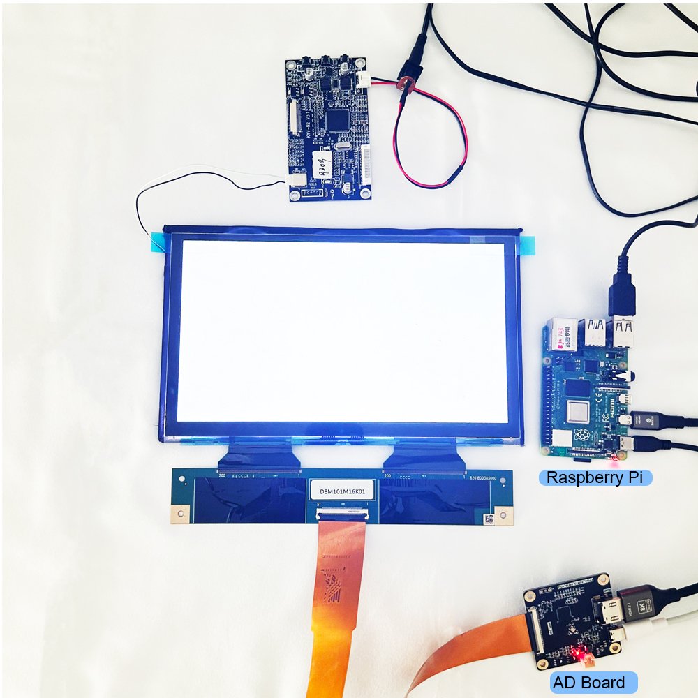 High Resolution 16K Ips 3D Printer lcd Screen 15120*6230 Mono 10.1 Inch Tft Mono lcd Display