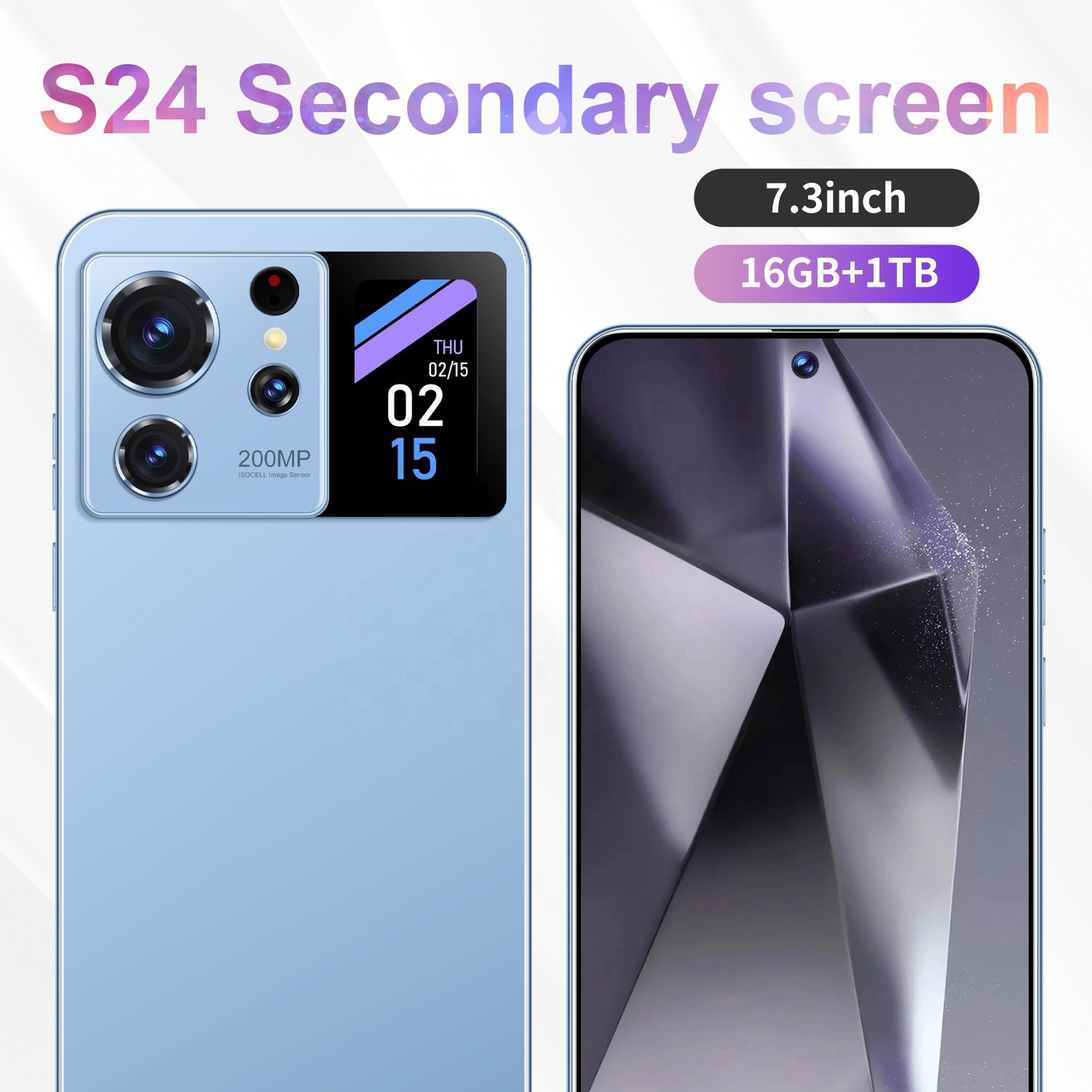 2024 New style Original s24 ultra 5G Smartphone 16GB+1TB cellphone 7.3inch Mobile Phone HD Full screen phone