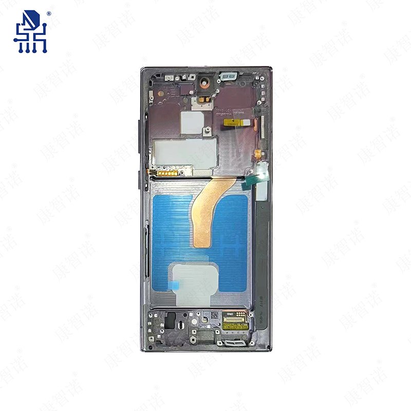 Smartphone Screen for Samsung Galaxy S22 Ulltra LCD Display Digitizer Complete Assembly Replacement with Frame